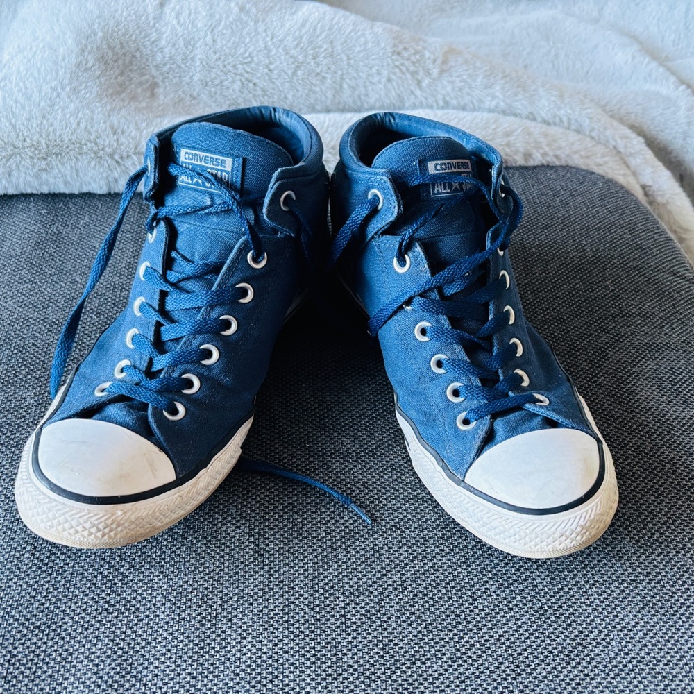 Converse Navy High-Top Sneakers
